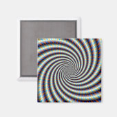 Psychedelic Swirl Magneet (Voorkant / Achterkant)