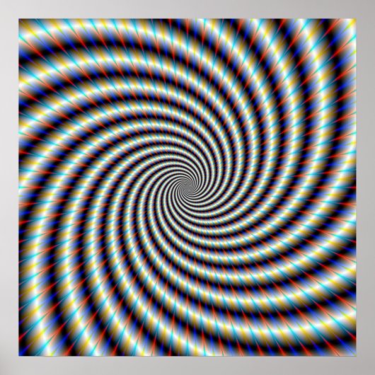 Psychedelic Swirl Poster (Voorkant)