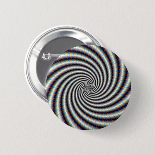 Psychedelic Swirl Ronde Button 5,7 Cm (Voorkant /achterkant)