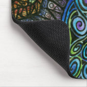 Psychedelic Swirls Pattern Mousepad #2 Muismat (Hoek)