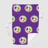 Psychedelic-symbool voor vrede golfhanddoek (Insitu)