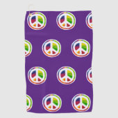 Psychedelic-symbool voor vrede golfhanddoek (Voorkant)