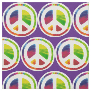 Psychedelic-symbool voor vrede stof