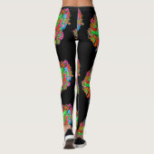 Psychedelic T-Rex Leggings (Achterkant)