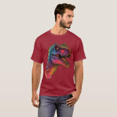 Psychedelic T-Rex T-shirt (Voorkant volledig)