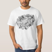 Psychedelic T-Rex T-shirt (Voorkant)