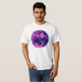 Psychedelic T-shirt door C. Grampp (wit) (Voorkant volledig)