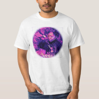 Psychedelic T-shirt door C. Grampp (wit)