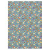 Psychedelic Tablecloth Retro Pastel Mood Piece Tafelkleed (Voorkant)