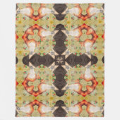 Psychedelic Tesla Vloeibare Mandala Quilt Patroon Fleece Deken (Voorkant)