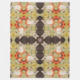 Psychedelic Tesla Vloeibare Mandala Quilt Patroon Fleece Deken