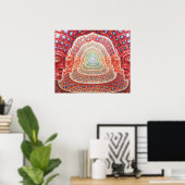 Psychedelic Third Eye and Universes Poster (Thuiskantoor)