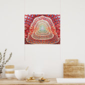 Psychedelic Third Eye and Universes Poster (Keuken)