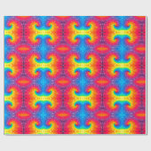 psychedelic tie abstract cadeaupapier (Vlak)