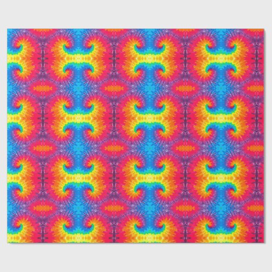 psychedelic tie abstract cadeaupapier (Vlak)
