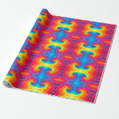 psychedelic tie abstract cadeaupapier (Uitgerold)