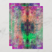 Psychedelic Tie Dye Blank Wenskaart Feestdagenkaart (Voorkant / Achterkant)