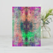 Psychedelic Tie Dye Blank Wenskaart Feestdagenkaart (Staand voorkant)