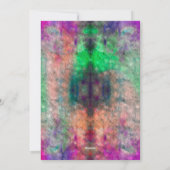 Psychedelic Tie Dye Blank Wenskaart Feestdagenkaart (Achterkant)