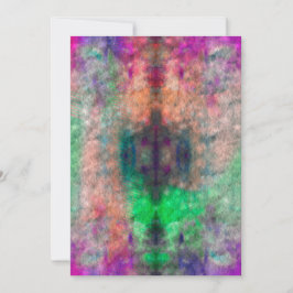 Psychedelic Tie Dye Blank Wenskaart Feestdagenkaart