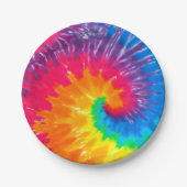 Psychedelic Tie Dye Design Papieren Bordje (Voorkant)