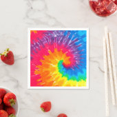 Psychedelic Tie Dye Design Servet (Insitu)