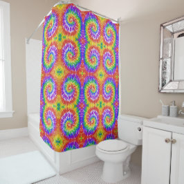 Psychedelic Tie Dye Home Decor Douchegordijn