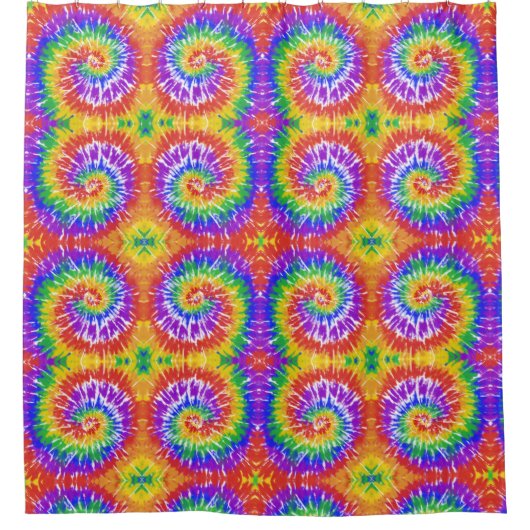 Psychedelic Tie Dye Home Decor Douchegordijn (Voorkant)