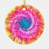 Psychedelic Tie Dye kerstversier Keramisch Ornament (Voorkant)