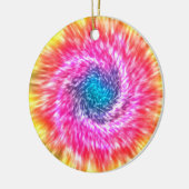 Psychedelic Tie Dye kerstversier Keramisch Ornament (Links)