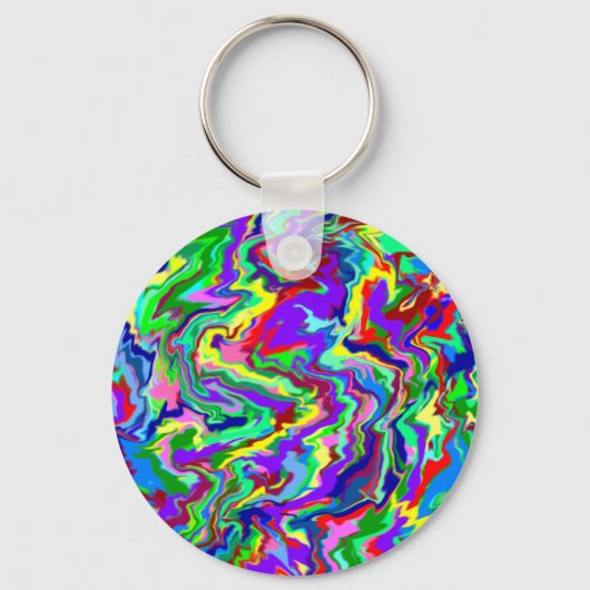 Psychedelic Tie Dye Keychain (Voorkant)