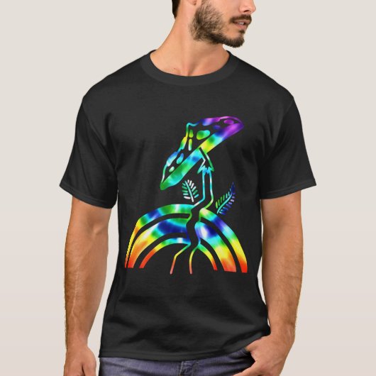 Psychedelic Tie Dye Mushrooms Trippy Rainbow Sweat T-shirt (Voorkant)