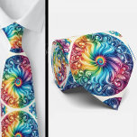 Psychedelic Tie-Dye Pattern Stropdas<br><div class="desc">Turn up the color and let your style make a statement with this psychedelic tie-dye necktie. Featuring a vibrant neck-focused pattern that radiates from the center in a swirl of electric blues, fiery pinks, sunshine yellows, and deep purples, this design brings retro energy into a modern wardrobe. Inspired by classic...</div>