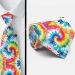 Psychedelic Tie-Dye Pattern Stropdas<br><div class="desc">Turn up the color and let your style make a statement with this psychedelic tie-dye necktie. Featuring a vibrant neck-focused pattern that radiates from the center in a swirl of electric blues, fiery pinks, sunshine yellows, and deep purples, this design brings retro energy into a modern wardrobe. Inspired by classic...</div>