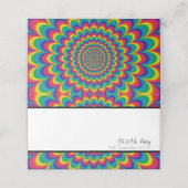 Psychedelic Tie Dye Place Card Plaatskaartje (Buitenkant ongevouwen)