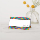 Psychedelic Tie Dye Place Card Plaatskaartje (Voorkant)