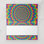 Psychedelic Tie Dye Place Card Plaatskaartje (Binnenkant ongevouwen)