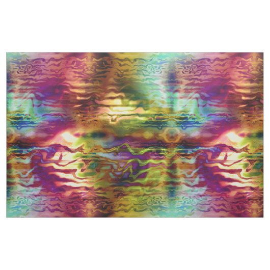 Psychedelic Tie Dye Rainbow Grunge Patroon Stof (Yard (91,4 cm))