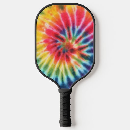 Psychedelic Tie Dye  Retro Pickleball Paddle (Voorkant)