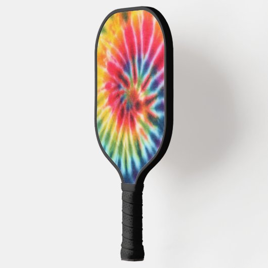 Psychedelic Tie Dye Retro Pickleball Paddle (Links)