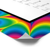 Psychedelic Tie Dye Seating Chart Poster (Hoek)