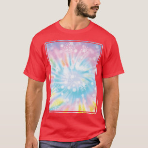 Psychedelic Tie Dye Snow Indie Aesthetic Hippi T-shirt