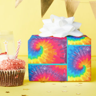 Psychedelic Tie Dye Tegel Wrapping Paper Cadeaupapier
