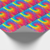 Psychedelic Tie Dye Tegel Wrapping Paper Cadeaupapier (Hoek)
