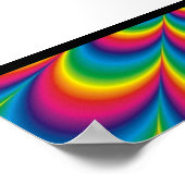 Psychedelic Tie Dye Unplugged Wedding Sign Poster (Hoek)