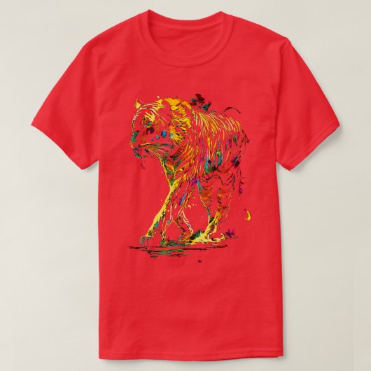 Psychedelic Tiger T-shirt (Design voorkant)