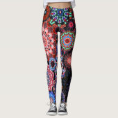 Psychedelic time leggings (Voorkant)