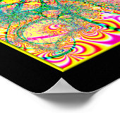 Psychedelic Topsy Turvy Thoughts Fractal Poster (Hoek)