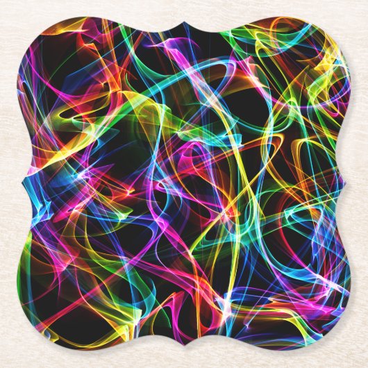Psychedelic Trance Abstract Kartonnen Onderzetters (Voorkant)