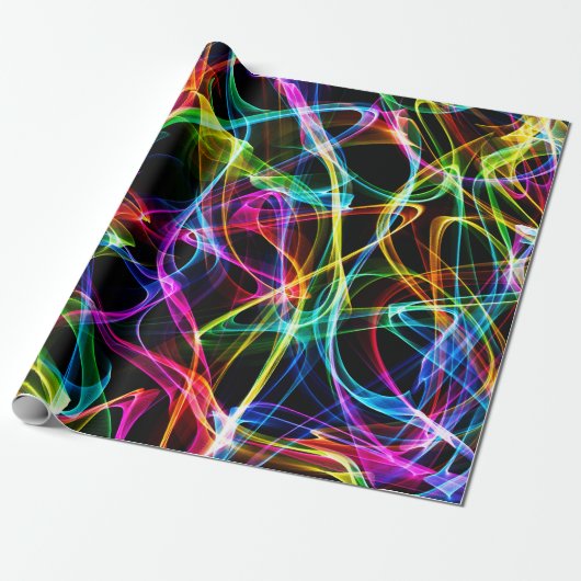 Psychedelic Trance Art Cadeaupapier (Uitgerold)